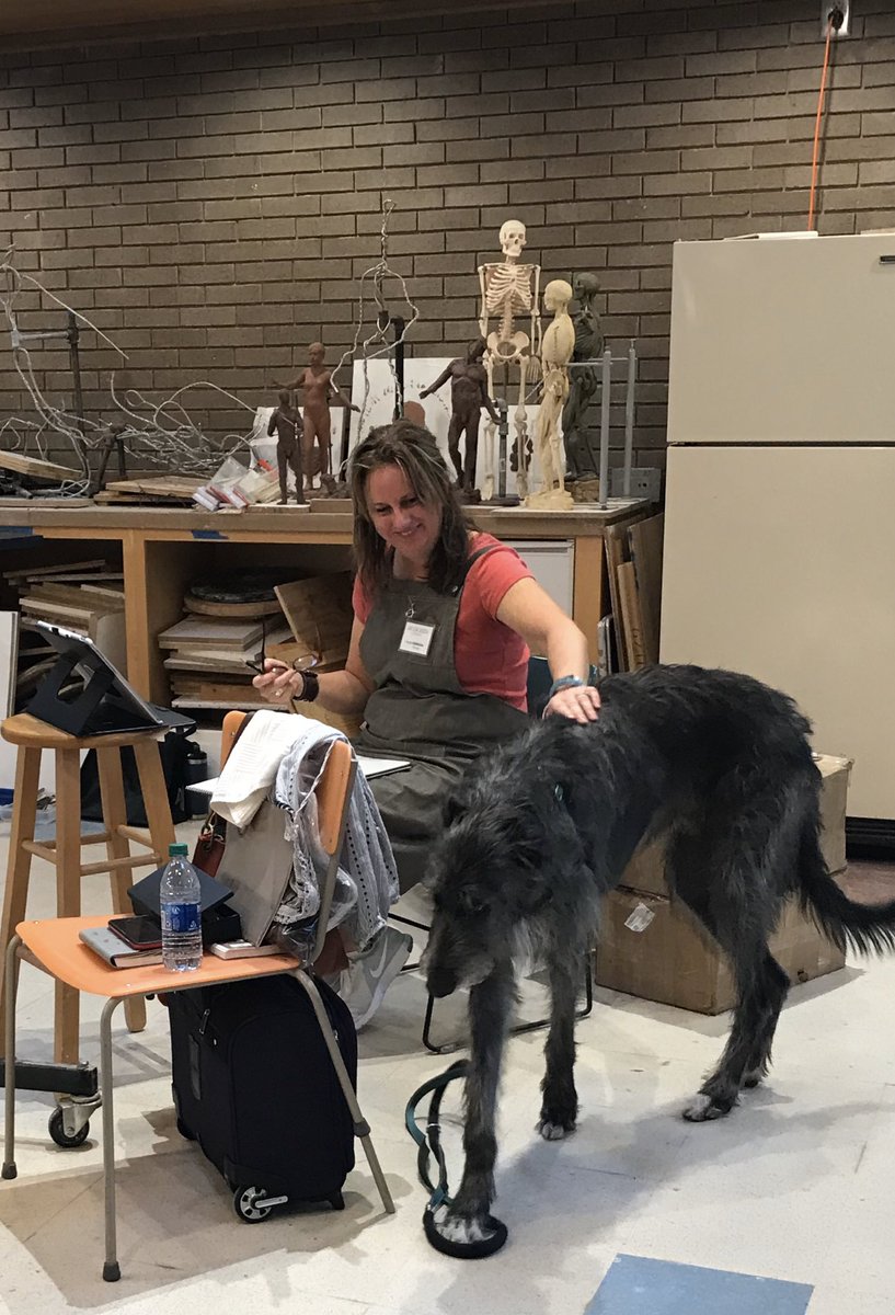 BGDeerhound's tweet image. These sculptors really get me! And they pay me in pets for modeling #sculpture #arthound #deerhound #supermodel #sculptorseye #sculptureclass #brookgreengardens
