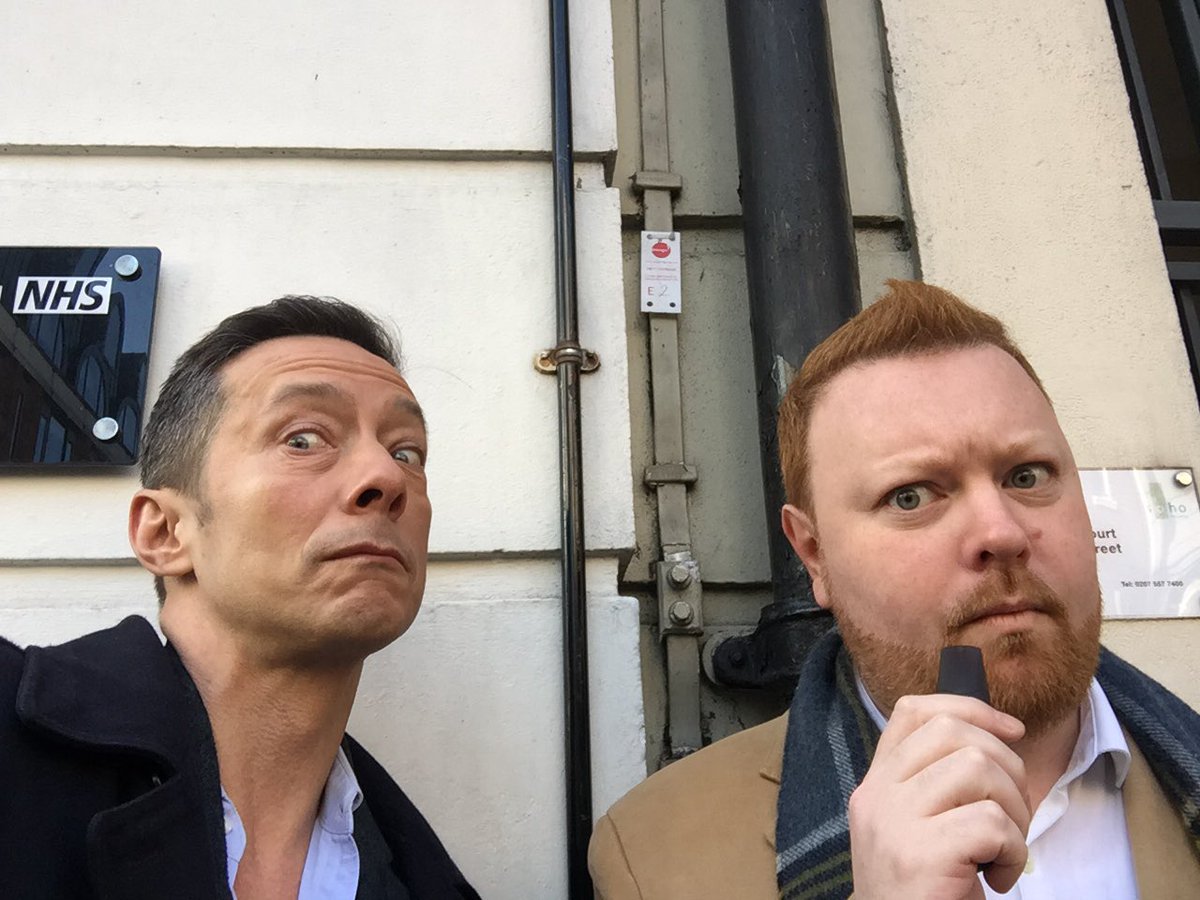 Me and <a href="/Richard_Unwin/">Richard Unwin</a> are clearly not to be trusted in front of cameras. 
Tune in to <a href="/LondonLive/">London Live</a> (Freeview 8, Sky 117, Virgin 159) at 11pm tonight for the final episode of The Grass is Always Grindr and find out if Dr Ryan gets a happy ending (ooh-er!).