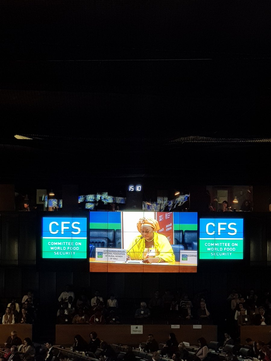 Katy_terroz's tweet photo. Celebrating rural women's day!  
"We have to make opportunities from challenges and see rural women as a solution to lift people from problems of food insecurity and malnutrition!" #cfs #CFS46 #CFS46FoodSystems #womenpower https://t.co/jmJEWXhCbr