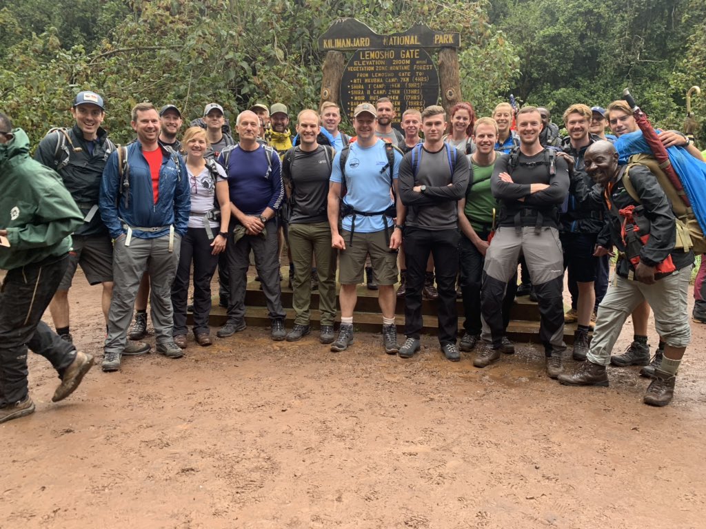 2019Seventh's tweet photo. The Team are progressing well on day two of their adventure to the summit of Kilimanjaro. #charitabletrust #rafodiham #nuffieldtrust https://t.co/tuwPyGXX8d