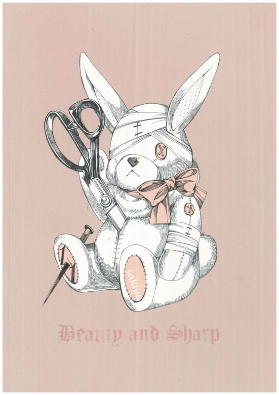 Twitter 上的 Sakiya クリマ3号館m116 118 前回のデザフェスで制作したウサギとクマのぬいぐるみと同じ描き方でりんご飴と眼帯のセーラーちゃんとか描いてみたい この２枚で試作してみよう ぬいぐるみのは下書きなくても形がシンプルなんで何とかなるけど人物の絵は