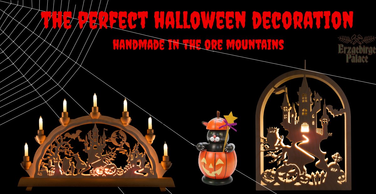 ErzgebirgeStore's tweet photo. Trick or treaters are coming 👻! Greet your little creepy characters with a creepy haunted castle or an abandoned castle full of vampires! Of course handmade in the Ore Mountains, Germany. ☠️ Guaranteed delivery to your home before Halloween! https://t.co/TjyH9EVzDF https://t.co/HKB2PNxr5U