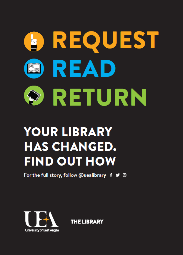 UEALibrary's tweet image. #RequestReadReturn.  Have you had to request a book?  Have you had to return your book because someone else has requested it?  Let us know how it went.  You can give us your feedback at Library.Feedback@uea.ac.uk