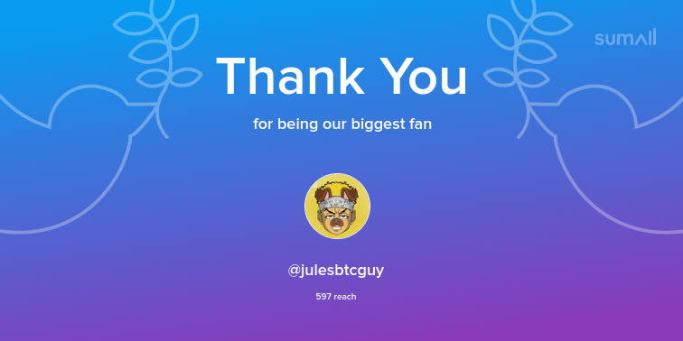 _alpha_aa's tweet image. Our biggest fans this week: julesbtcguy. Thank you! via sumall.com/thankyou?utm_s…