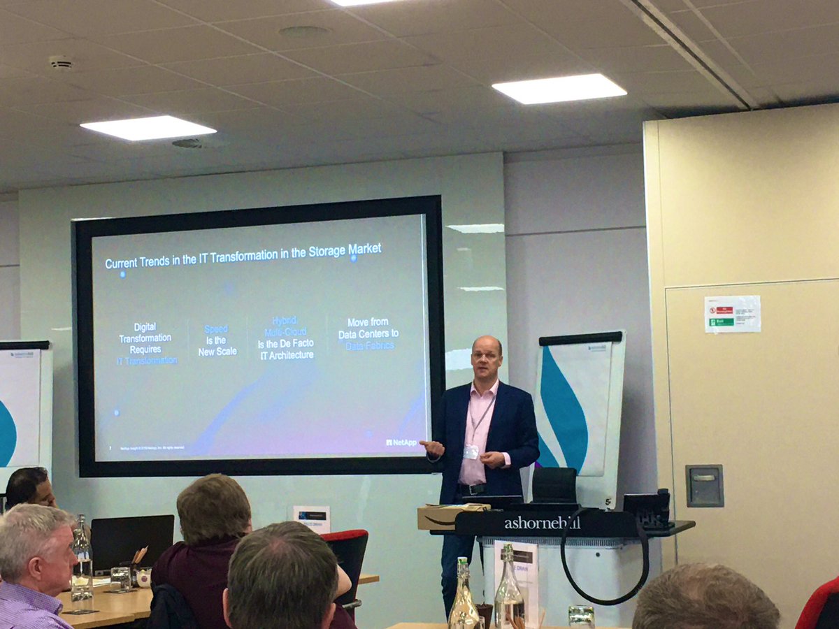 Kicking of the #PerfectPartners @NetAppUK Engineering Days up first @GrantACaley talking about transformation and how to help customers.