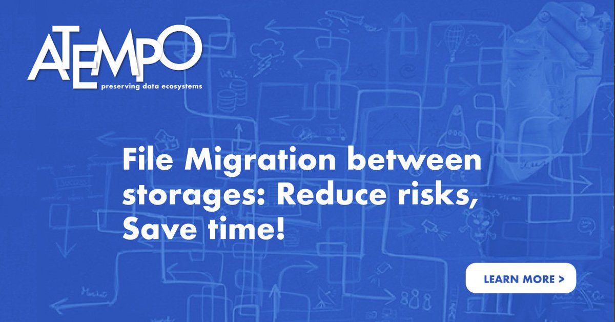File Migration between storages: reduce risks, save time! #Atempo solutions to the rescue.
hubs.ly/H0kNlpB0