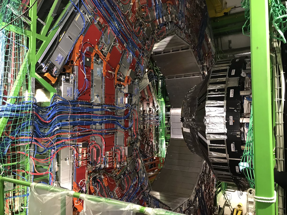HEPfeickert's tweet photo. Off to the UK to present at #PyHEP after an amazing 2 weeks of working with colleagues at CERN. It is always energizing but this trip was extra special as I got to revisit my old friend ATLAS thanks to @Claire_Lee and also saw CMS! Also hung out with the amazing @afortiorama. 👍 https://t.co/k5sxNQZP4j