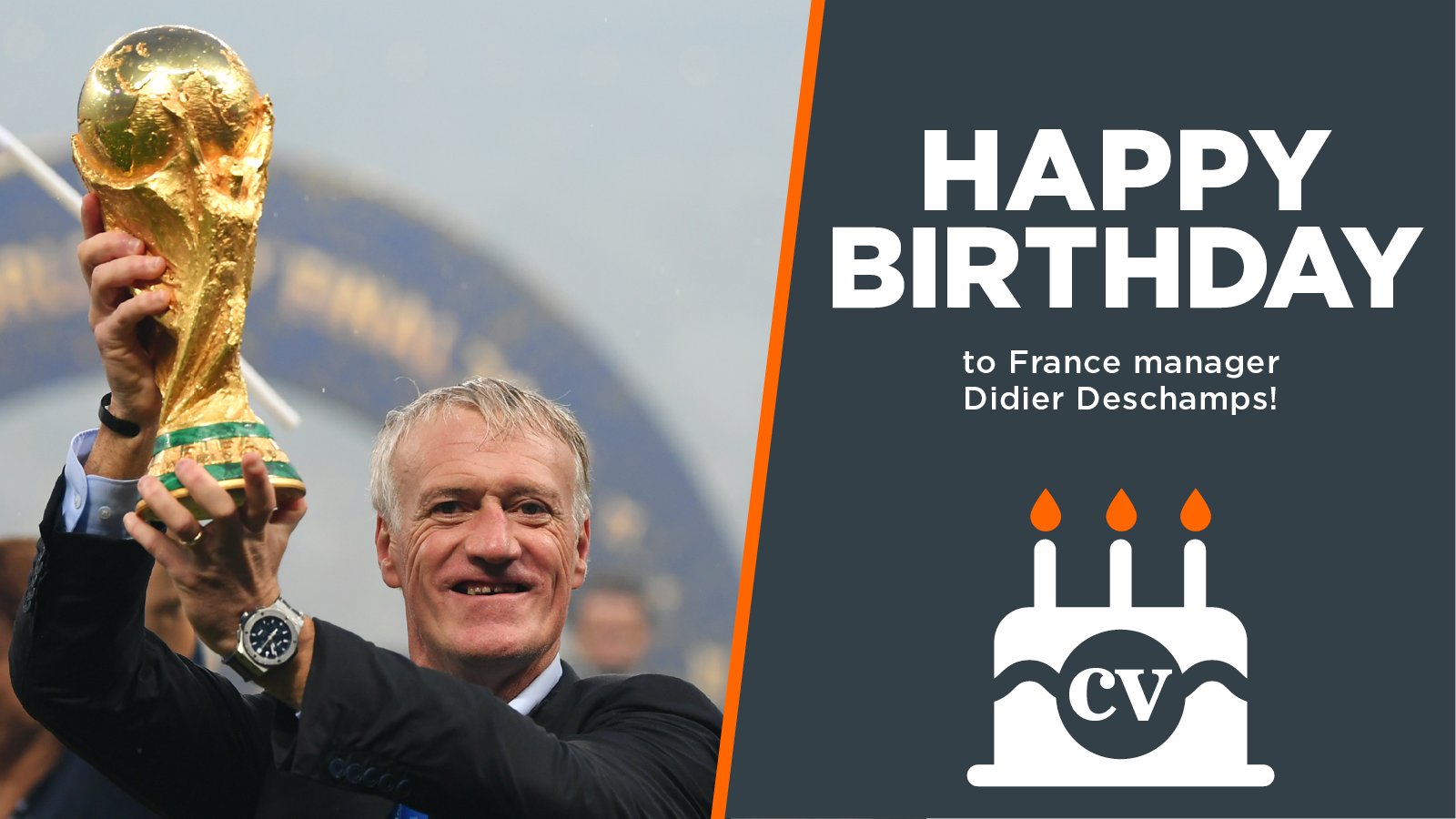  Happy birthday to France manager Didier Deschamps!  
