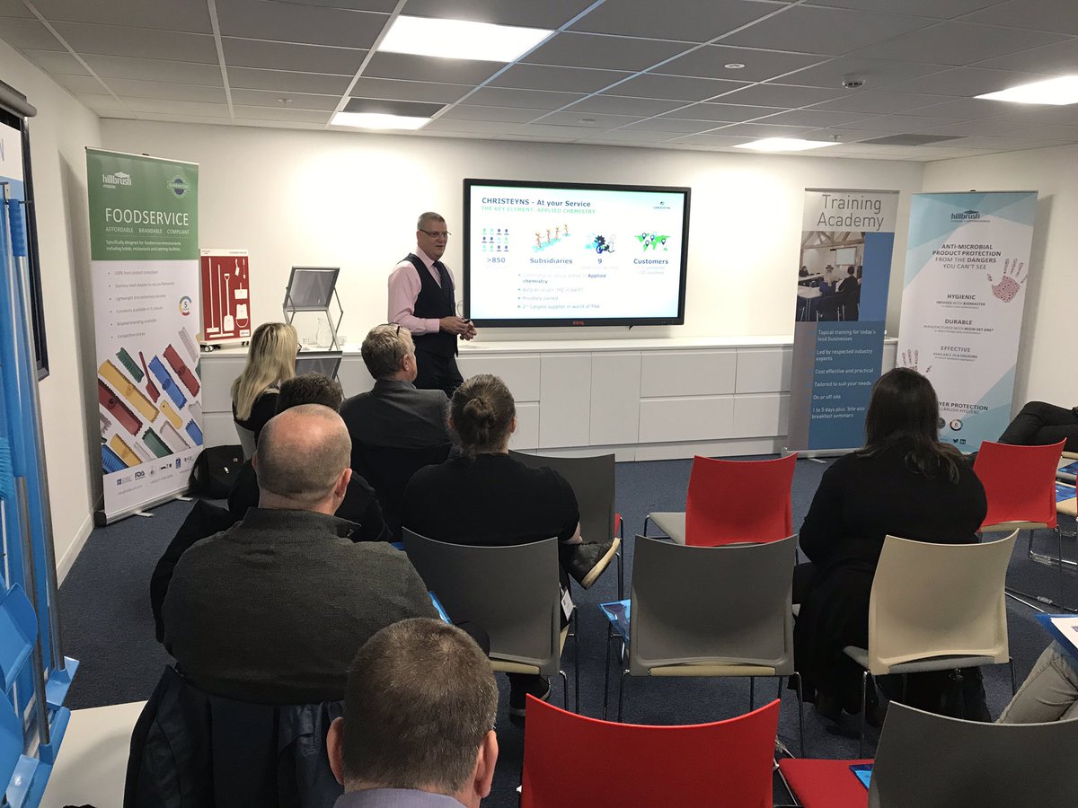 hillbrush's tweet photo. @sofhtb78 Technical Briefing - ‘Cleaning for the Future’, held at Hillbrush offices today, kicked off by @ChristeynsPeter #hygiene #cleaning #cleaningmethods https://t.co/0LwYMT5zut