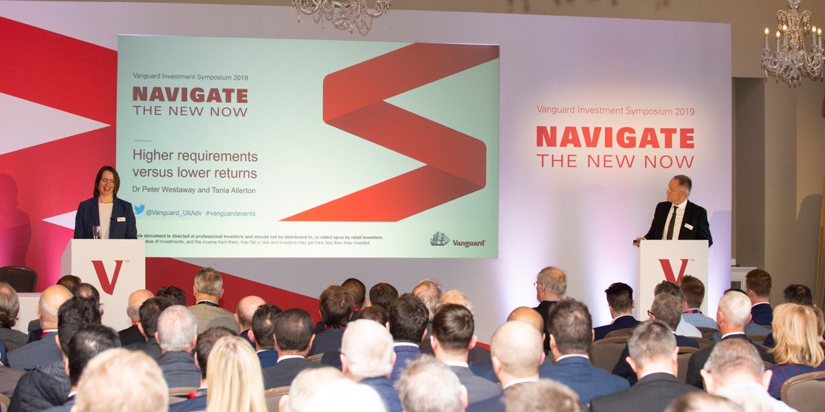 Vanguard_UKAdv's tweet photo. Dr Peter Westaway and Tania Allerton look at the challenges facing the new generation of advised clients at our Harrogate symposium #VanguardEvents https://t.co/8HWkoB7tLu