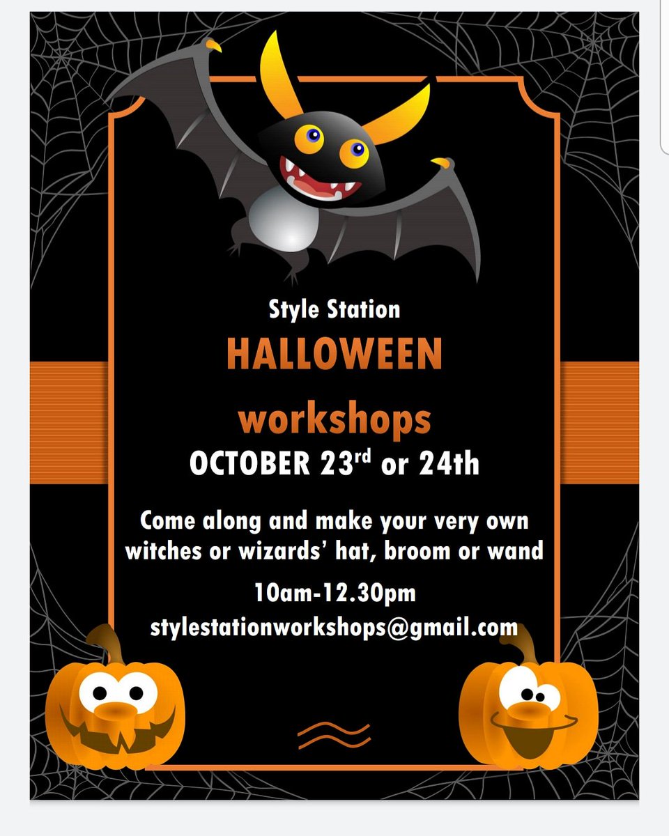 Hi guys! #happytuesday come and join us this half term for some spooky fun! If you love arts and crafts then join us for a two day Halloween workshop. Hope to see you there! #halloweencrafts #kidsactivities #witchesbrooms #wizardshats 🧙‍♂️🦹🏽‍♀️🦹‍♀️🧛‍♂️🧛‍♀️
