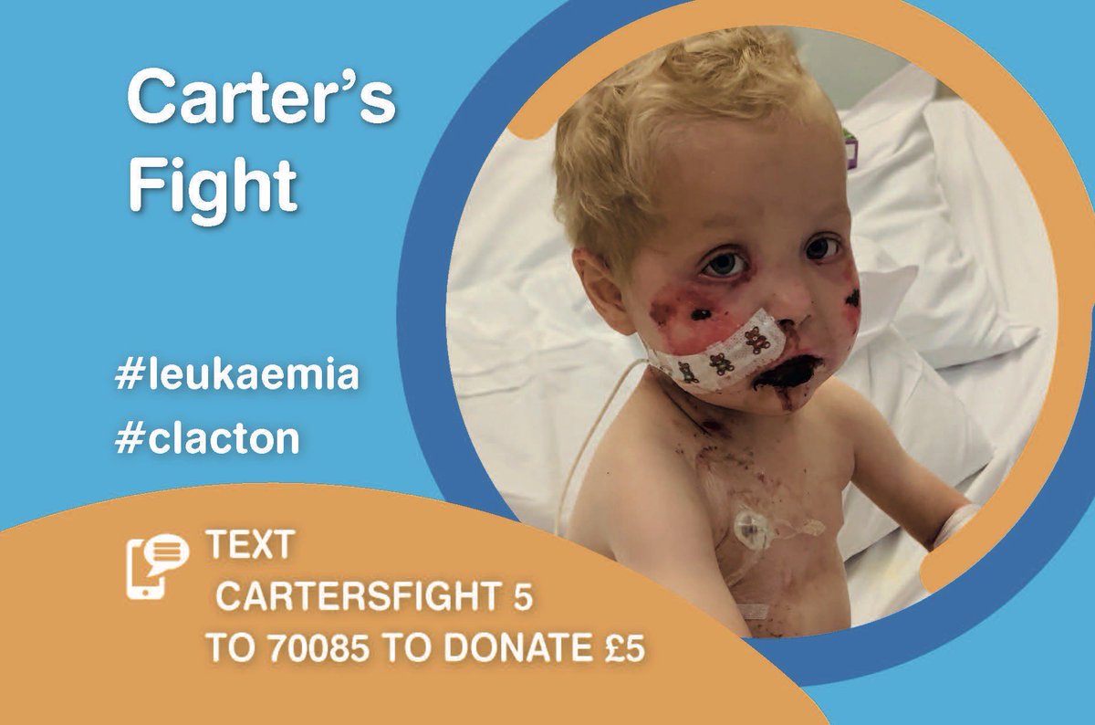 just4_children's tweet photo. Carter’s Fight #leukaemia #clacton
https://t.co/BSYY1nCkqf https://t.co/qflTSLBlhz