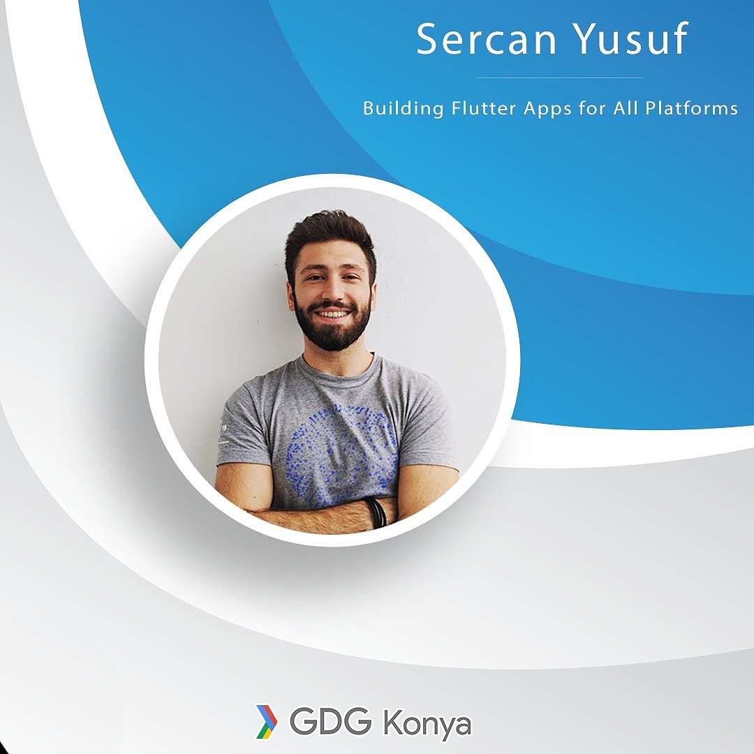 Herkese merhaba 👋 GDG DevFest Konya'19 etkinliğinin konuşmacıları detaylarını paylaşmaya devam ediyoruz🤩. Sevgili <a href="/srcnysf/">Ysf.srcn</a> "Building Flutter Apps for All Platforms" sunumu ile bizlerle olacak.  Etkinliğe hala  kayıt olmadıysanız kayıt linki aşağıda.

meetup.com/tr-TR/GDGKonya…