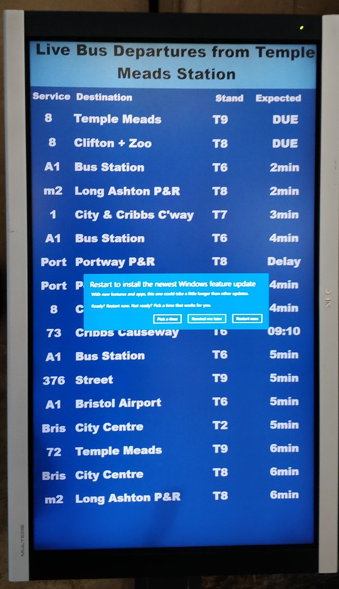 counterfitninja's tweet image. Windows 10 strikes again. #templemeads #upgradewindows10