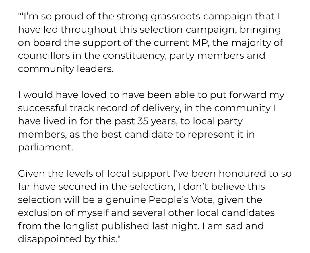 My statement about the NEC's #EalingNorth selection long list yesterday.