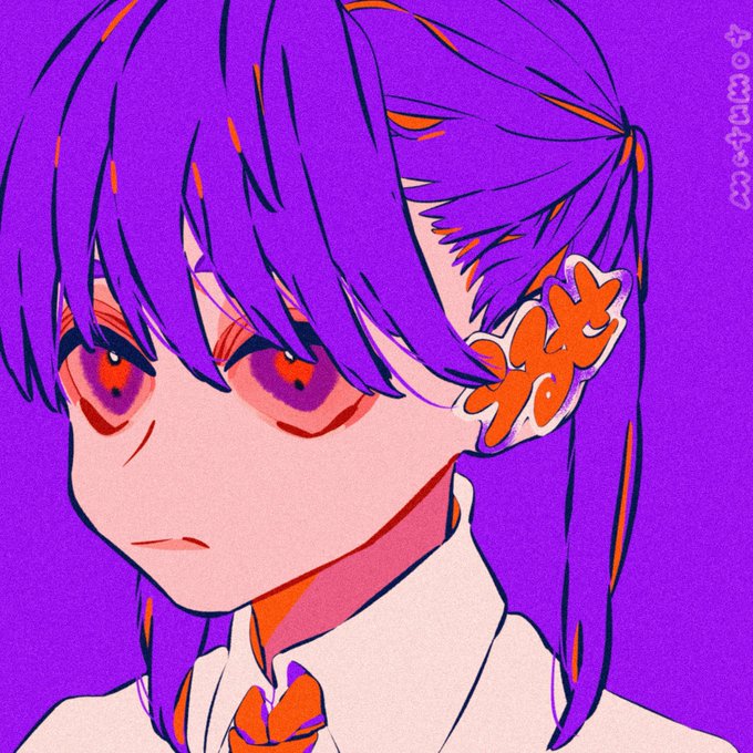 「ロングヘアー 紫」のTwitter画像/イラスト(古い順)
