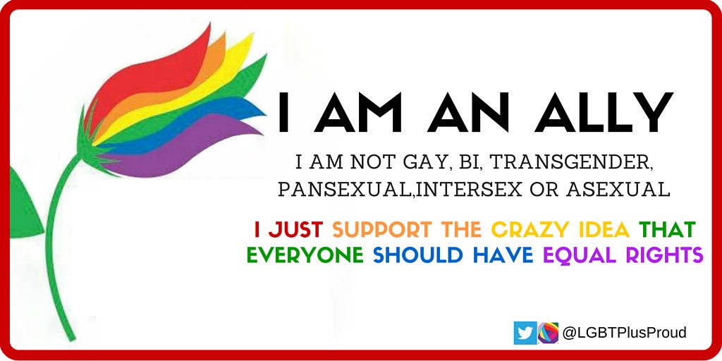 I am an #Ally #LGBTPride #LGBTProud #NoH8