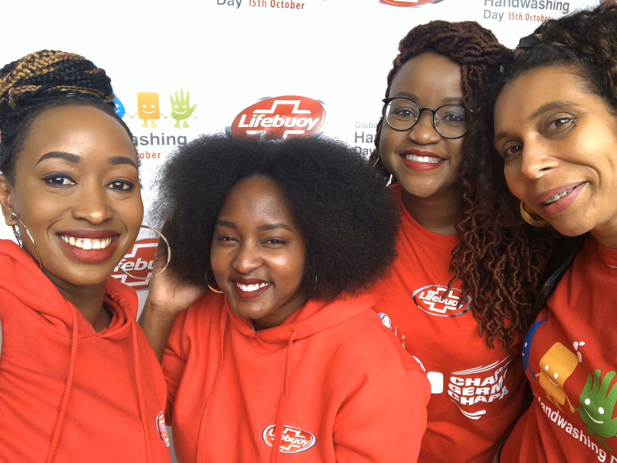 pawankrmarella's tweet photo. The best team ever!!! The founder, the brand ambassador and the brand managers!! #chapagermschapa @LifebuoyKE https://t.co/jCWumt7Ksd