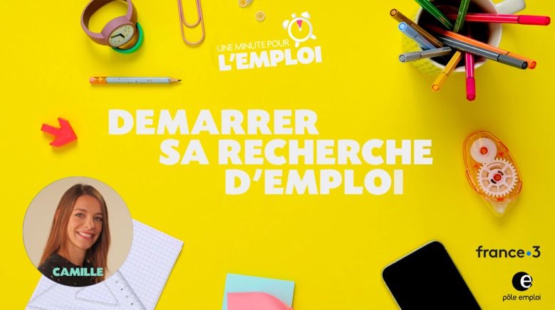 [⏰🎦] "Comment bien démarrer sa recherche d'emploi" Le premier épisode du programme quotidien #UneMinutePourlEmploi diffusé sur @france3tv est disponible en #replay sur le site dédié 🙂 👉 uneminutepourlemploi.fr #OnEstLàPourVuous