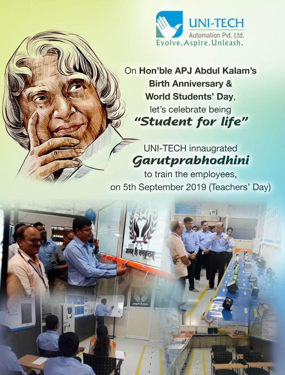 UniTech_Auto's tweet image. #APJAbdulKalam  #MissileManOfIndia #BharatRatna #ISRO #Indian #WorldStudentsDay #formerpresident #Legend #BirthAnniversary