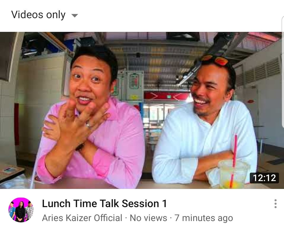 AriesKaizer's tweet photo. [NEW VIDEO UPLOAD]

Lunch Time Talk Session 1:
Join Ridz and Iru as they talk about the recent MV, how they met, the outrageous recollection of Iru's first meeting with David, and other things.
https://t.co/abgt6rB0qY https://t.co/411mDuzalD