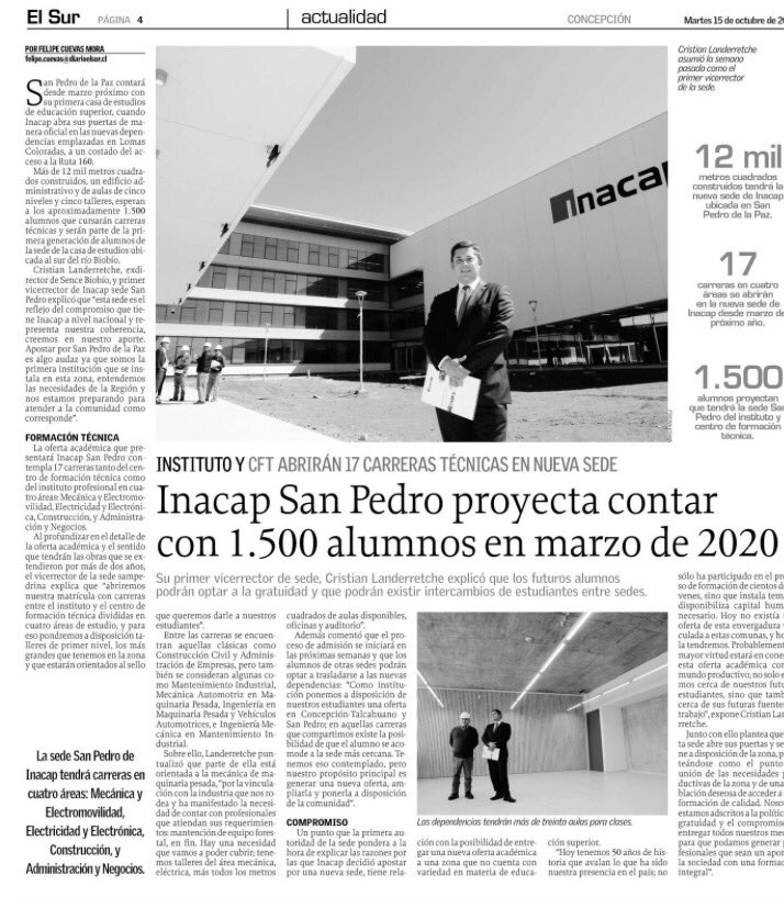 INACAP_CONCE's tweet photo. #PrensaINACAP Reforzamos nuestro compromiso con la educación técnico-profesional en la Región del Biobío ⤵️ https://t.co/b0m57waRm2