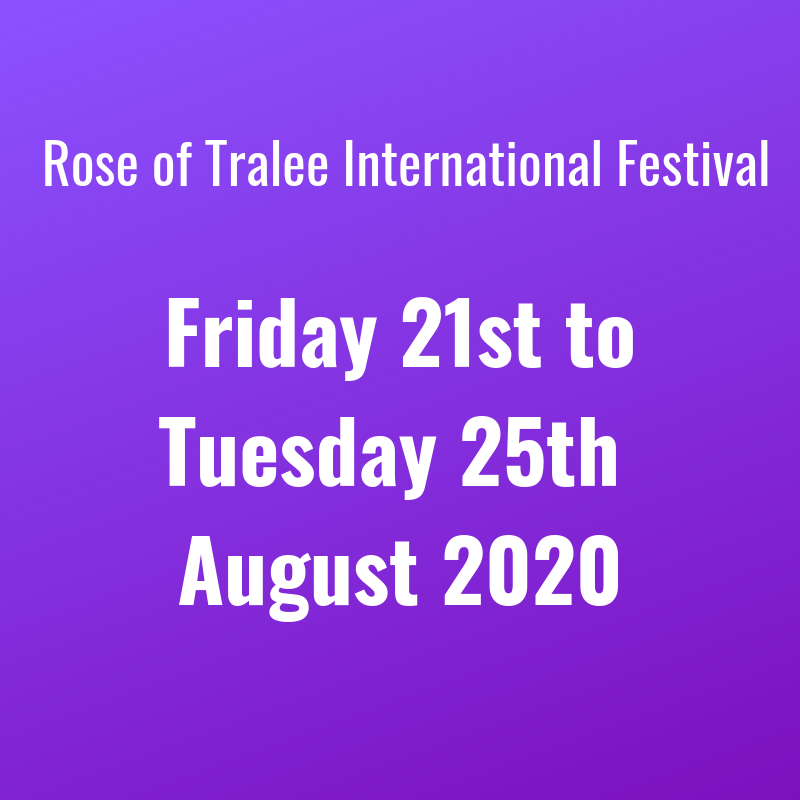 RoseofTralee_'s tweet photo. We are delighted to announce the Rose of Tralee International Festival dates for next year: 21st to 25th August 2020 🌹😊
#roseoftralee https://t.co/Lkh3p3o21K