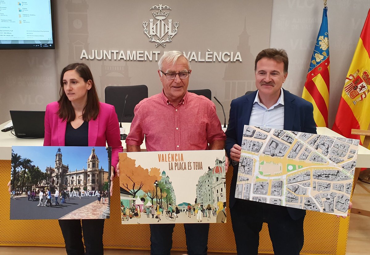 🌳⛲ El 20 de març començarà la recuperació de la Plaça de l'Ajuntament per a les persones. Renaturalitzem la ciutat amb una actuació blana fruit d'un procés de participació i d'utilització de l'espai públic amb protagonisme per a la gent. #LaPlaçaÉsTeua #LaPlaçaPerAlPoble