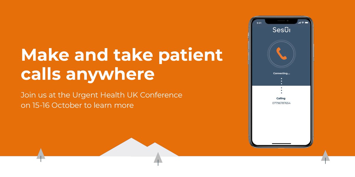 Connect clinicians to patients by extending your phone system to their mobiles
Try the new Sesui mobile app at #UHUK 2019 #GPcrisis #healthtech #remotehealth #integratedurgentcare