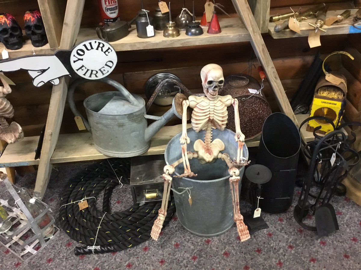 WardonHill's tweet photo. @DorchesterTIC @Abbey_104 Skeleton staff @WardonHill this week! Over 60 traders of #antiques #vintage #collectables #gifts along with the #tearoom Level access, plenty of free parking and dog friendly https://t.co/JFe933QwVV