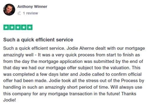 We love seeing reviews like this! We are very proud when we see customers wanting to return to us and how much we have helped them. Well done Jodie on your hard work and thank you Anthony for the wonderful review!