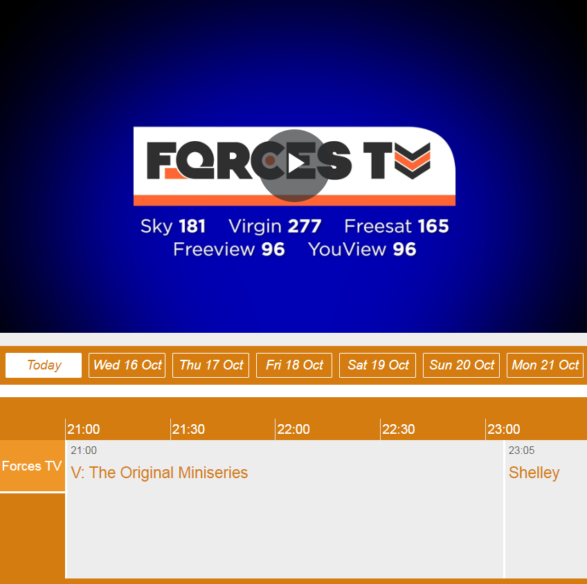 ProjectAliceV's tweet image. UK "V" fans! Will you be watching tonight? V The Original Miniseries on ForcesTV at 9pm!!! #VSeries #ProjectAlice #VTheMovie #VBluRay