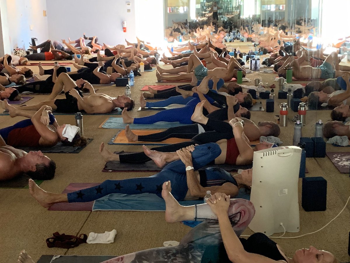 BarkanMethod's tweet photo. Teaching 9AM today Fr Laud Who’s Coming??? #hotyoga #barkanmethod https://t.co/3es3HWwcVG