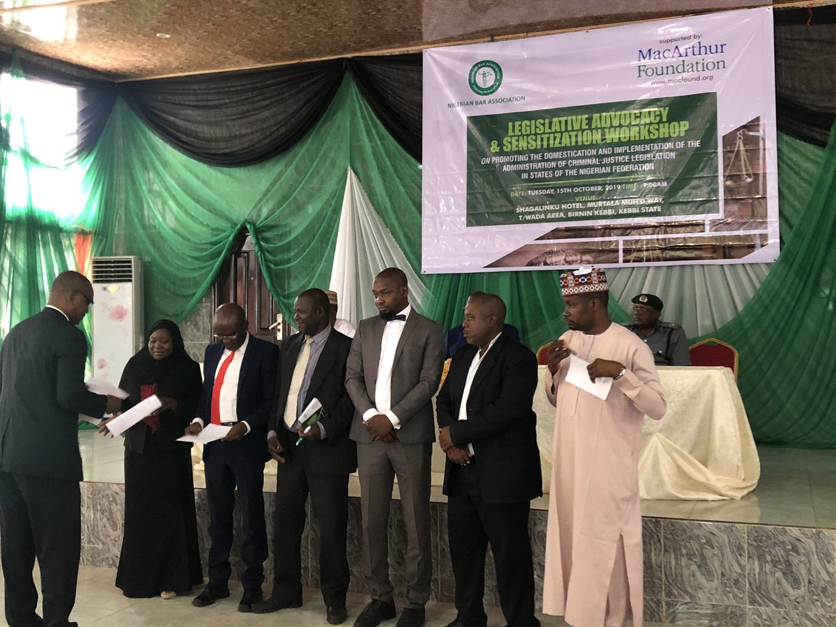 At the conclusion of the first session, the state 10-member Monitoring and Implementation Committee was inaugurated by the representative of the NBA President; Victor Abasiakan-Ekim

#NBAACJPROJECT