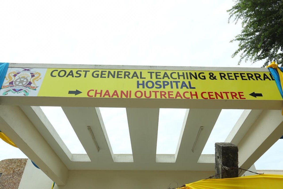 MombasaCountyKe's tweet photo. Coast General Teaching and Referral Hospital Chaani Outreach Centre to be officially opened this afternoon by H.E Governor @HassanAliJoho. 

As a Government, we are committed in providing a progressive, responsive and sustainable healthcare system for all. 
#EnhancingHealthcare https://t.co/Lf3Qr6LtCG