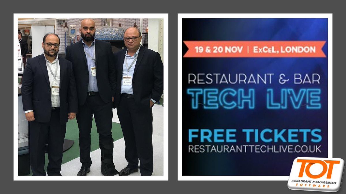 SS_FZCO's tweet photo. #switchtototpos #deployingdelight #notjustpos #payattable #eposecosystem #RBTL19
Meet our team at the RBTL 2019 (Stand B152), ExCeL London on the 19th and 20th of November 2019 to experience The TOTPOS Ecosystem designed with your restaurant and bar operations in mind. https://t.co/TwNPrSplWR