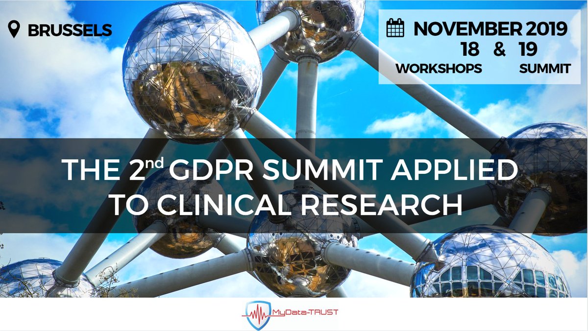 SupBiotech's tweet image. MyData-Trust @XGOMDT , entreprise, co-fondée par Gautier (promo 2014), organise la 2e édition de son « GDPR Summit applied to clinical research », les 18 et 19 novembre 2019.

Pour vous inscrire et découvrir le programme : lnkd.in/dWw6ipe
#supbiotech #summit #GDPR