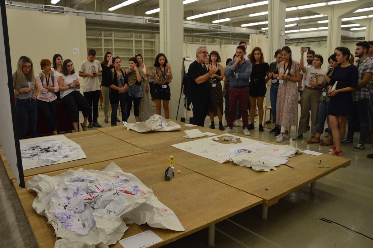 mf_fel's tweet photo. Experiential #workshop during #Citylab2019b @ROCK_H2020 under the supervision of #Dean of #AthensSchoolFineArts Agelos Antonopoulos and Dr Kostas Papachristopoulos on #management of individual fears within #collectivity and #sharing in modern #cities https://t.co/0qV0toGCzK