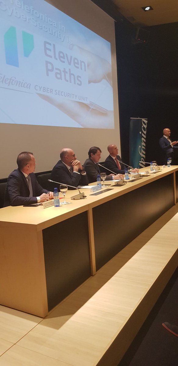 El presidente de <a href="/Telefonica/">Telefónica</a> España <a href="/movistar_es/">Movistar España</a> Emilio Gayo presenta hoy el Centro de Ciberseguridad de Industria 4.0 en León junto al presidente de <a href="/Junta_CyL/">JuntaCyL</a> <a href="/alferma1/">Alfonso F. Mañueco</a> el alcalde de León <a href="/JADIEZLEON/">JADiez / ❤️ 🦁</a>, el DG de <a href="/INCIBE/">INCIBE</a> Alberto Hernández y Antonio Sahagún de <a href="/ElevenPaths/">ElevenPaths | Part of Telefónica Tech</a>