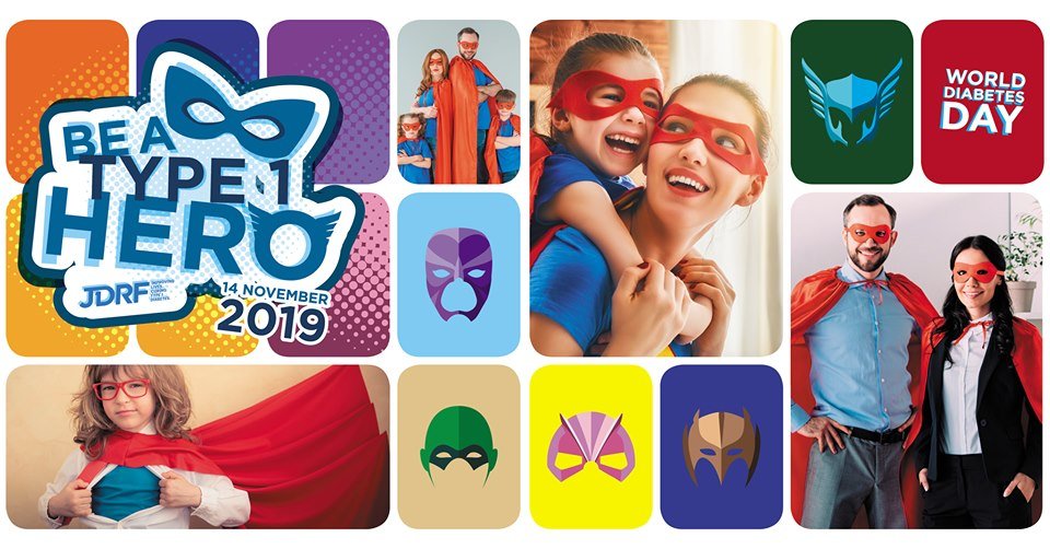 BT1DUK's tweet photo. On #WorldDiabetesDay, 14 Nov 2019, we need you, your work colleagues, your children and their schoolmates to put on their superhero costumes, wear their capes and masks in support of life-changing type 1 diabetes research. Find out more: https://t.co/4LNuOUscJw #CharityTuesday https://t.co/AyB7mAdY9V