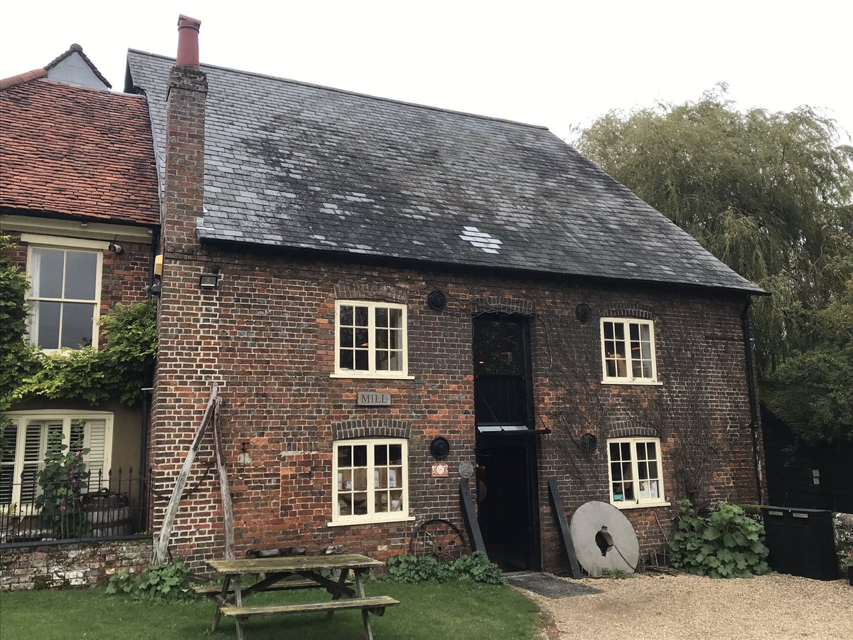 Redbournbury Mill, which dates back to A-Saxon Times, & which continued to have a working water wheel until the 1950s, when Ivy Hawkins, “the last lady miller in England”, lived here. This year there has been enough water to turn the wheel just once.  #Ver