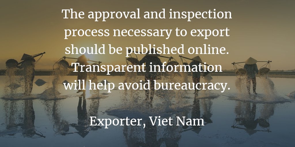 ITC_MktAnalysis's tweet photo. At @ITCnews, we create a bridge between businesses and policymakers. Here is a testimonial from a Vietnamese exporter🇻🇳on how technology and digital solutions are crucial to avoid unnecessary costs, tackle #trade obstacles and increase awareness of the #NTMs.
#NTMsweek https://t.co/Z5ePE1B2PQ