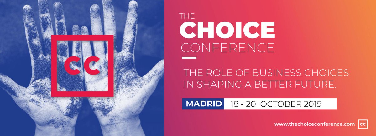 A journey for exploring, experimenting and co-learning around the ecosystemic implications of any
choices in business, through a multidisciplinary lens and multisensory experiences. We’ll meet in
Madrid, 18 - 20 October.
It's time to get together.
TheChoiceConference.com