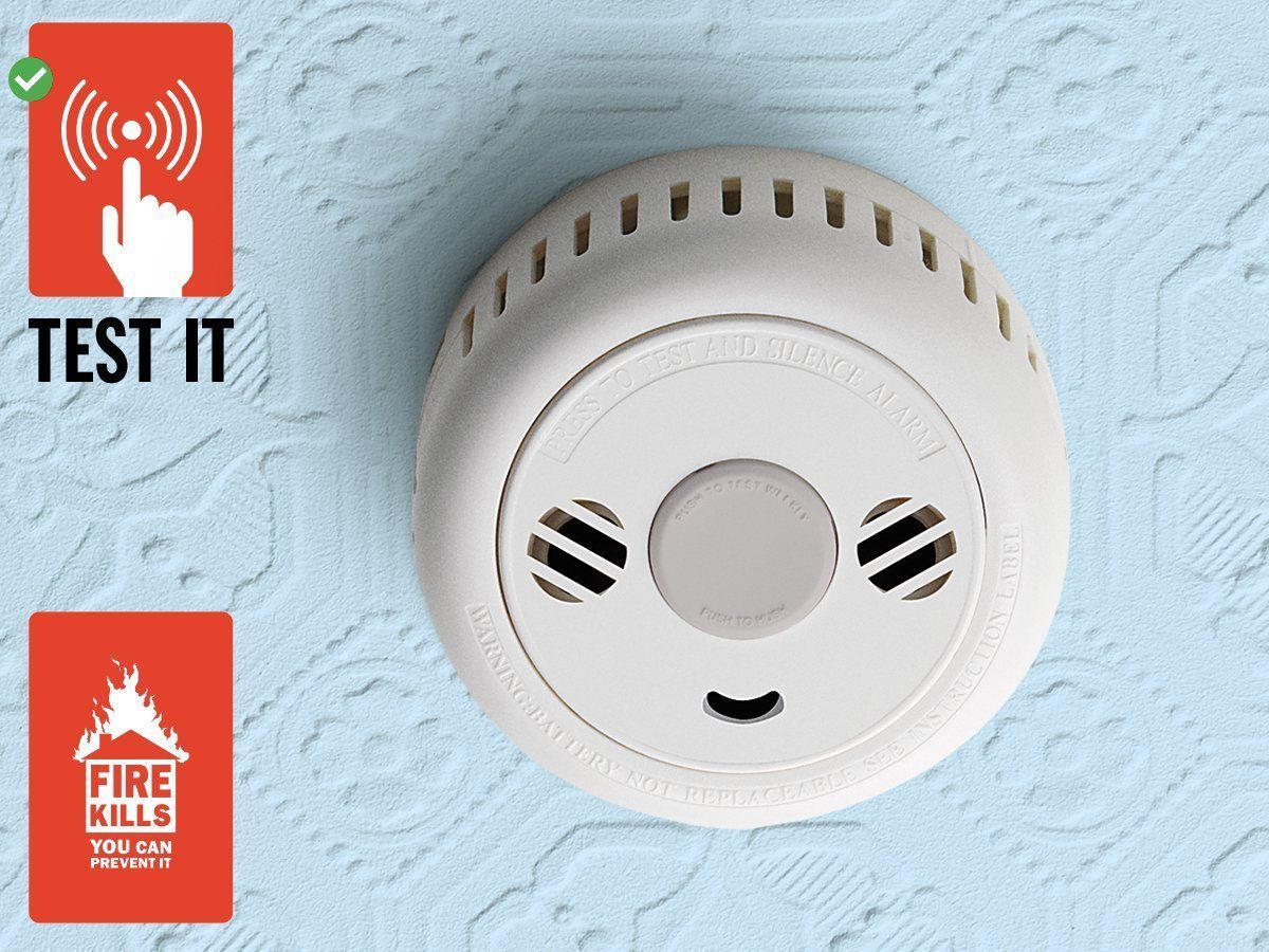 Don't press your luck, press that button instead! A working smoke alarm could save your life #TestItTuesday