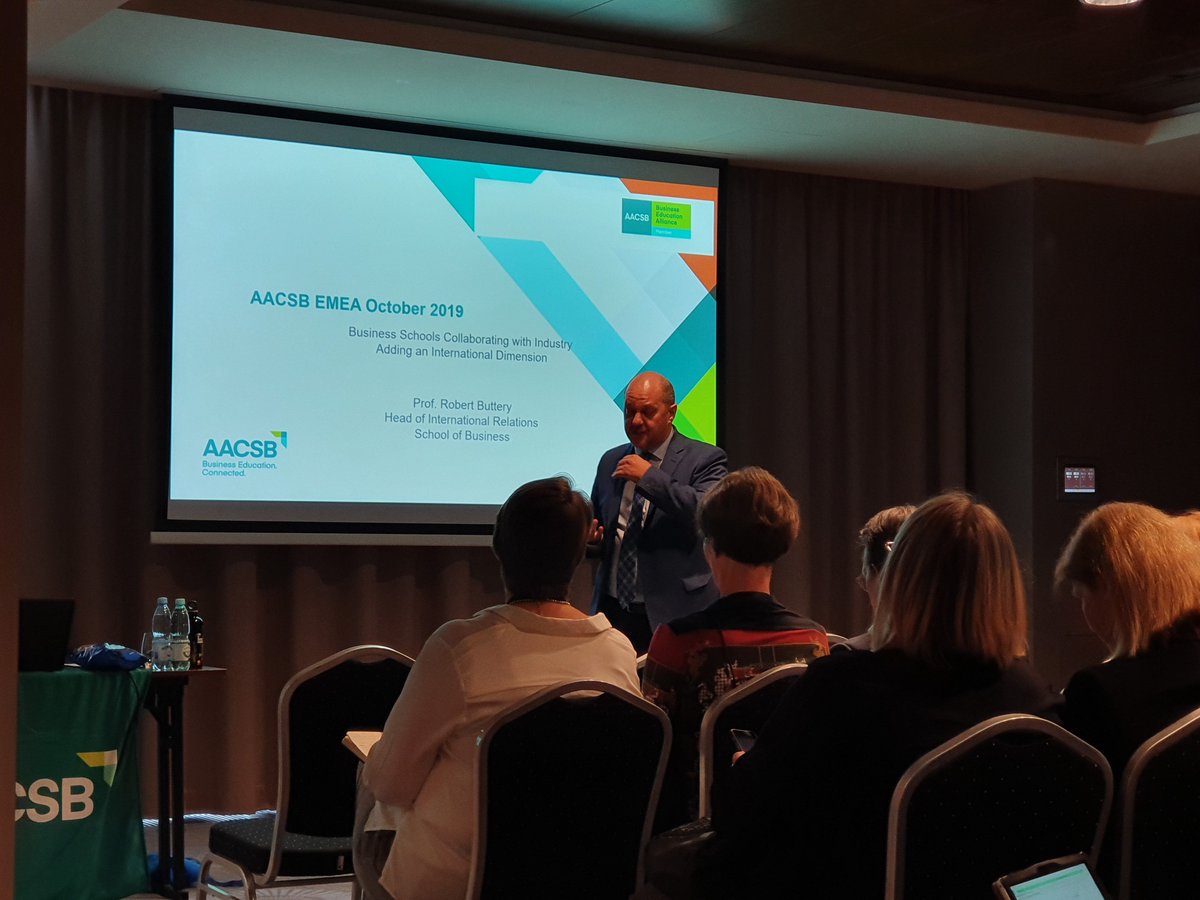 awilthomas's tweet photo. #aacsbemea learning about business schools collaborating with industry with #fhnwglobal professor, #robertbuttery! https://t.co/pPGXkgdLHa