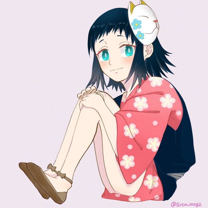 sasoさんがTwitterに投稿した真菰(鬼滅の刃)のイラスト。