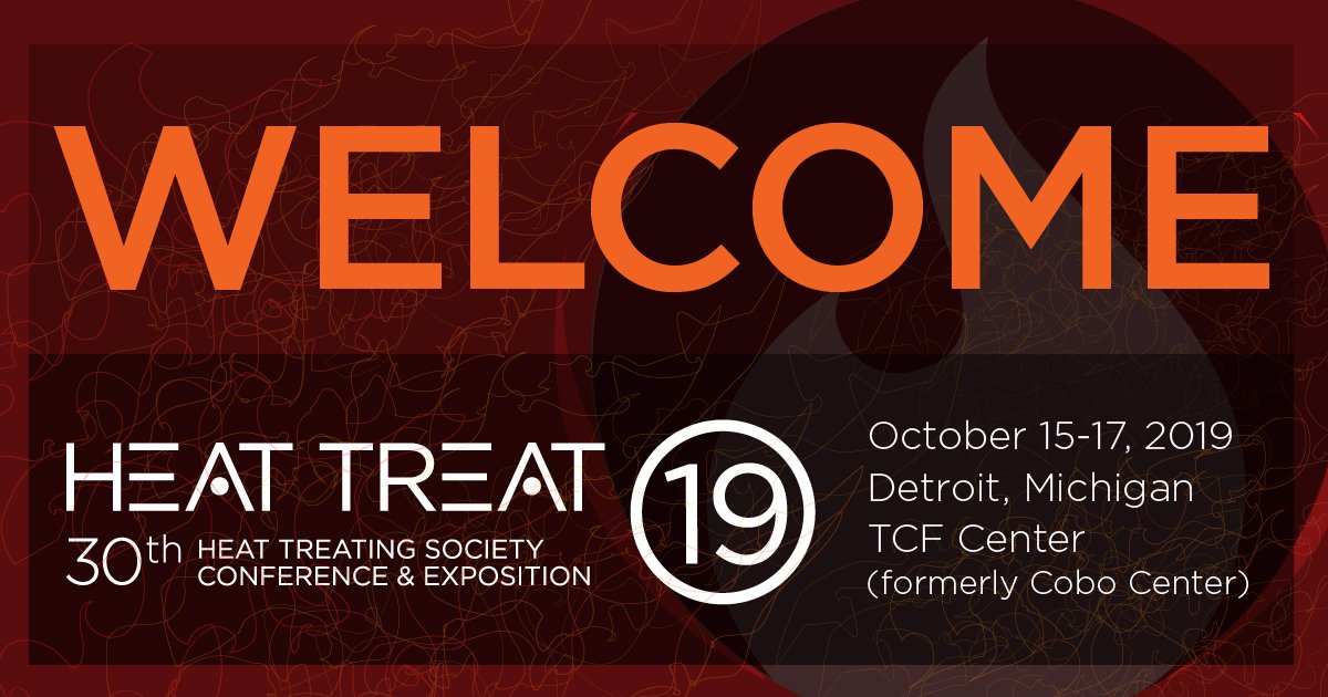 ASM_HeatTreat's tweet image. Welcome to day one of #HeatTreat2019! Get ready for three days of #heattreating education and networking! Check out the schedule and make sure to maximize your conference experience. bit.ly/2qhT7RB