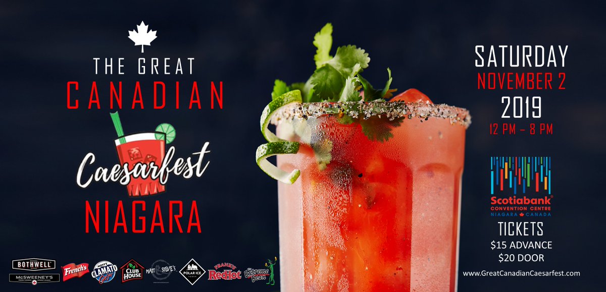 November 2nd! Scotiabank Convention Centre!  <a href="/PolarIceVodka/">Polar Ice Vodka</a> <a href="/MottsClamato/">Mott'sClamato</a> <a href="/Frenchs/">French's</a> <a href="/FranksRedHot/">Frank's RedHot</a>  facebook.com/events/3955621…