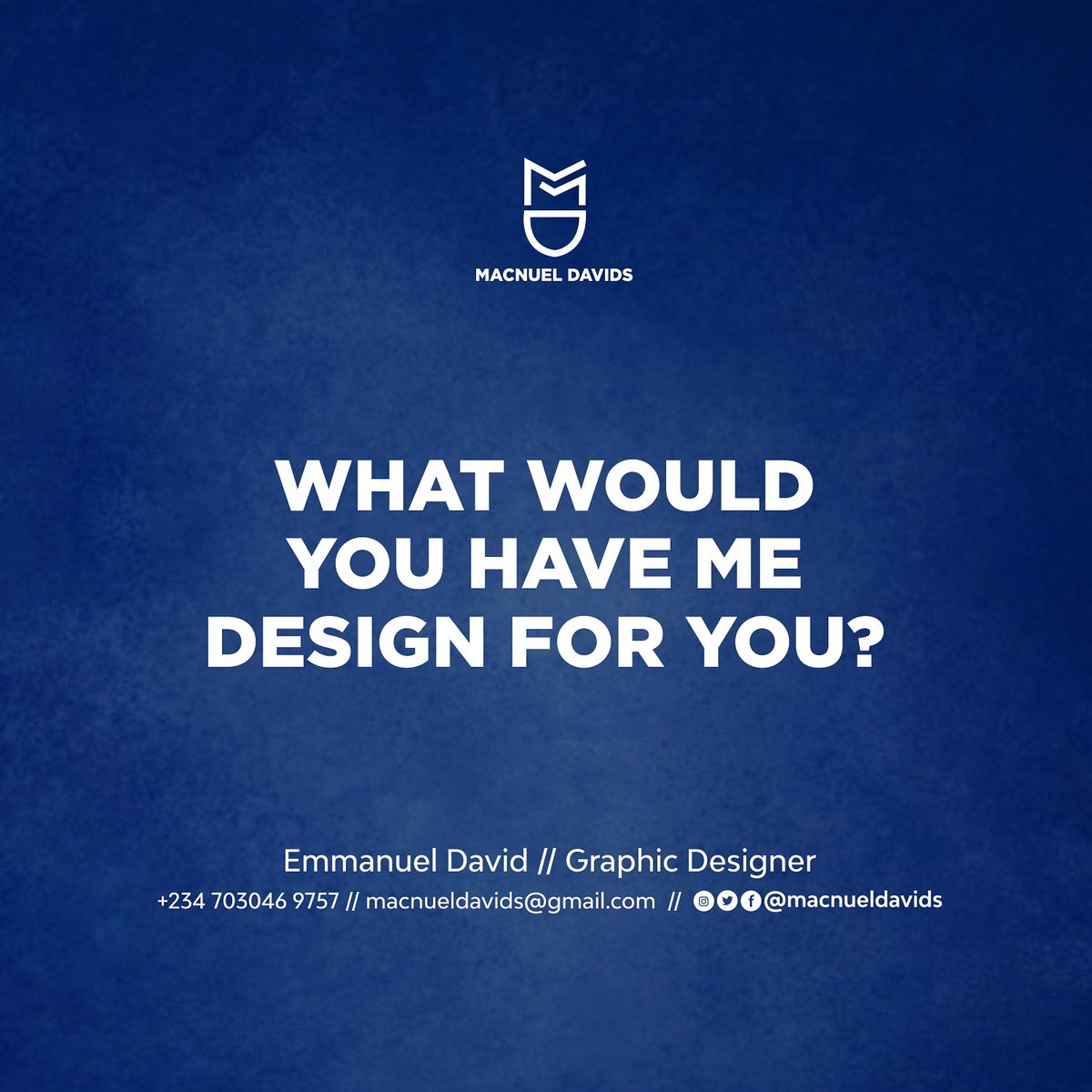 I'm here for you 😊
#BrandIdentityDesigner #packagedesigner #logodesigner #flyerdesigner #stationerydesigners #albumartdesigner #posterdesigner #billboarddesigner #creativedesigner #magazinedesigner #brochuredesigner #everthingdesigner