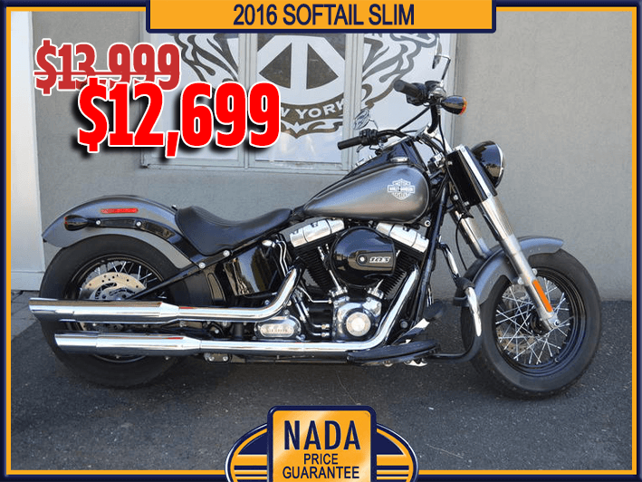 WoodstockHarley's tweet photo. ๐จSteel of the Week๐จ
Price reduction on our Steel this week for the 2016 Softail Slim for just $12,699!!
Stop by to see it or call us at 845-338-2800 for more details!
#softailslim #2016harleys #steeloftheweek #woodstockharley #usedinventory #nadapricing #pricereduction https://t.co/vA8tejjkGy